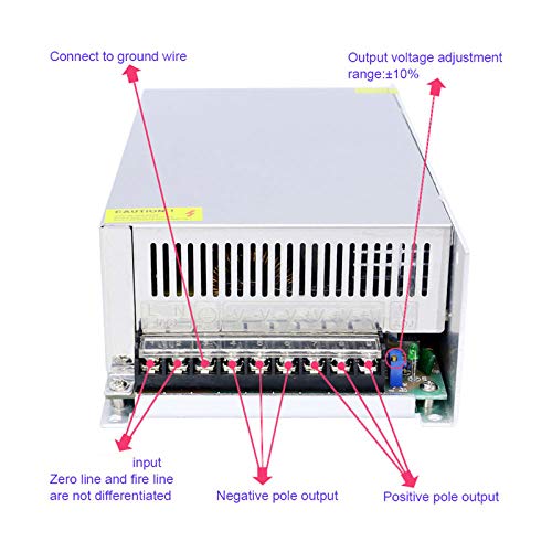 JINGMAIDA Switching Power Supply 800W DC 36V 22A Power Adapter Driver Transformer 220V/110V AC DC 36V for CCTV, Computer Project, 3D Printer, LED…