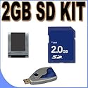 2GB SD (Micro SD with SD Adapter) Memory Card Secure Digital BigVALUEInc Accessory Saver Bundle for Fuji/Fujifilm Finepix Cameras
