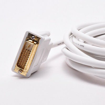 3Ft (3 Feet) Mini Displayport/Thunderbolt to DVI-D (24+1) Male to Male with Gold Connectors