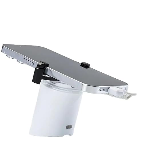 Anti Theft Alarm Device for Mobile Phone Retail, On-Site Alarm, Rechargeable, White (US Plug (for Type-C Interface)
