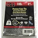 K-T Industries 5-9410 - 4" ULTRA LIGHT DUTY, NATURAL, 100/PK