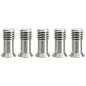 5 x 3/8" "Bullet Screw 19mm Small Head Flush Mount Stainless Steel/Tripod Clamp Hex SS