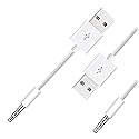 Sidiyang USB Power Charger and Sync Data Cable,2-Pcs Compatible for iPod Shuffle Charger Cable Compatible for iPod Shuffle 3rd 4th 5th Generation