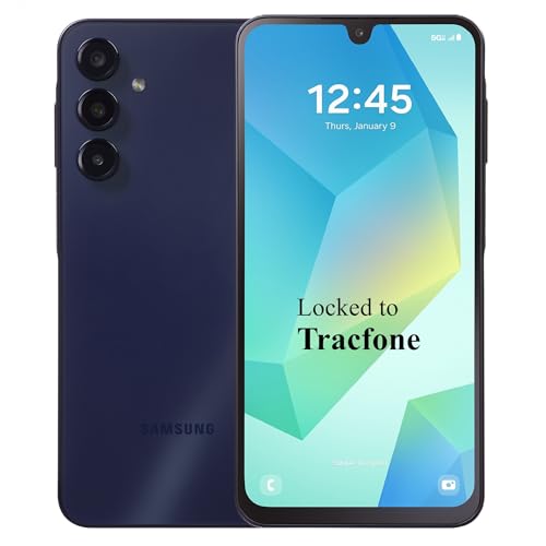 Tracfone Samsung Galaxy A16 5G, 128GB, 50MP Triple Camera, Android Smartphone, 6.5" FHD+ Super AMOLED 90Hz Display, Long-Lasting Battery - Locked