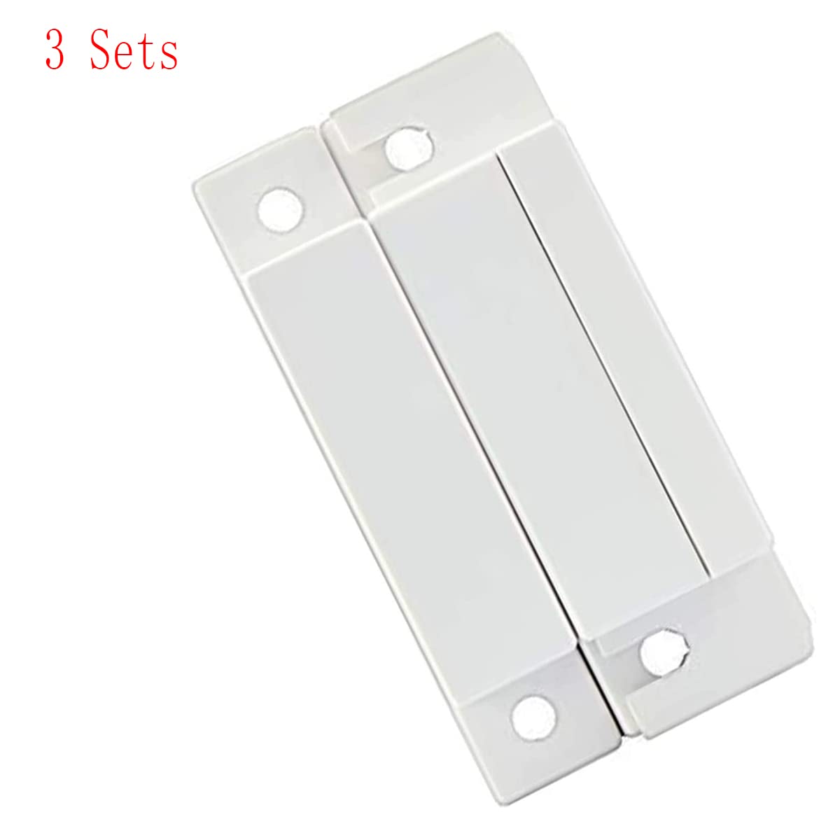 MC-31 NC Surface Mount Wired Security Window Door Contact Sensor Alarm Magnetic Reed Switch, for Home Security and Burglar Alarm Systems, Sets of 3