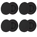 4 Pairs (2.4") Replacement Foam Earpads Ear Cushion Covers Compatible with Logitech H600 H330 H340 and Sony MDR-G45LP MDR-G55LP MDR-G410LP MDR-G101LP
