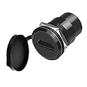 YiKaiEn HDMI Panel Mount Adapter 4K@60Hz - Female-to-Female Threaded Connector, with Anti-Loosening Gasket and Waterproof Cover, Ideal for Car