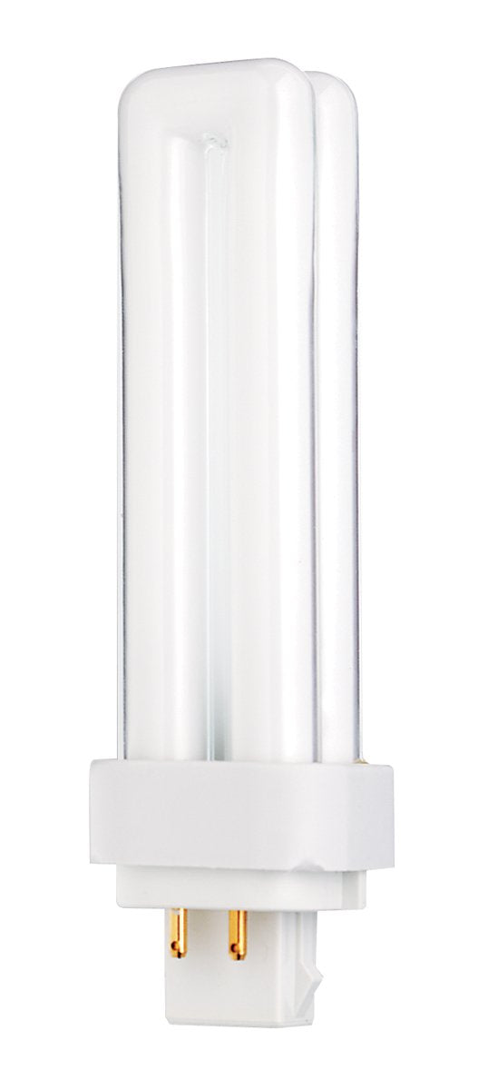 Satco S8332 4100K 13-Watt G24q-1 Base T4 Quad 4-Pin Tube for Electronic and Dimming Ballasts, Cool White