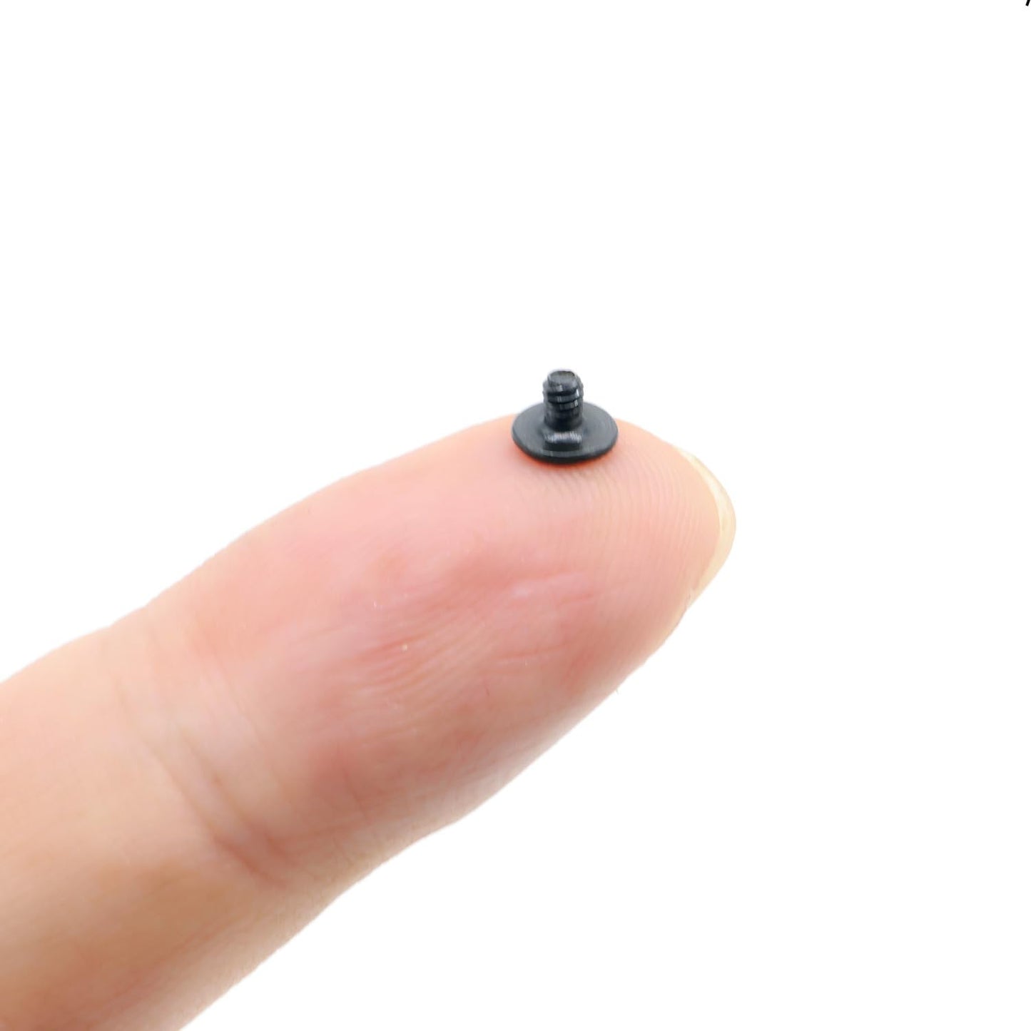 50pcs NVMe M.2 SSD Mounting Screws,Stainless Flat Phillips Head HDD M2 x 3mm Screw for Computer PC Laptop Case WLAN Card Cooling Fan I/O Board,M2*3mm