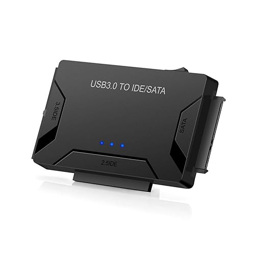 samherome USB 3.0 to IDE/SATA Hard Drive Adapter, External Converter for 2.5" 3.5" IDE SATA HDD SSD DVD Optical Drive, Universal Hard Drive Reader