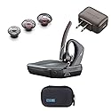 Plantronics 206110-01 (Poly) 5200-UC Bluetooth Headset Bundle. Includes Headset, Charging case, Wall Plug, earpieces and Yismo Water-Resistant Carry…