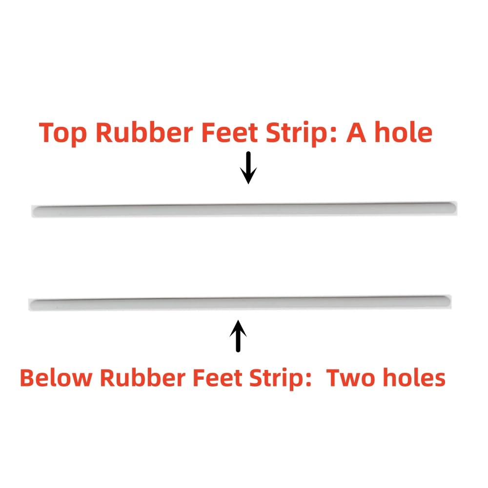 Laptop Rubber Feet Strips Replacement for Microsoft Surface Laptop Go for Laptop Rear Cover Non-Slip Silicone Bumper Feet Strip Grey