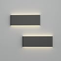 Ralbay 15.7in LED Modern Matte Black Wall Sconce 2-Pack Aluminum Indoor LED Up and Down Modern Bathroom Wall Lighting Fixtures 14W Warm White Light