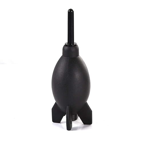 FocusFoto PRO 6.6 Inch Rubber Rocket Air Blower Duster Cleaner Dust Cleaning for DSLR Camera CCD Lens Keyboard Black