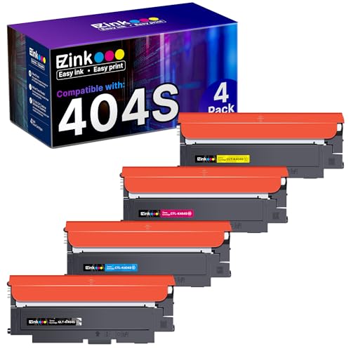 E-Z Ink Compatible Toner Cartridge Replacement for Samsung CLT-K404S CLT-C404S CLT-M404S CLT-Y404S CLT 404S to use with C480FW C430W SL-C430W