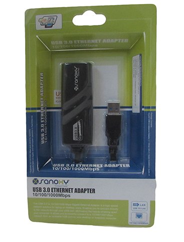 SANOXY® Compact Black USB 2.0 to Gigabit Ethernet NIC Network Adapter - Network Adapter - Hi-Speed USB - Ethernet, Fast Ethernet, Gigabit Ethernet