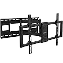 VIVO Heavy Duty 43 to 85 inch Large Screen TV Articulating Wall Mount for LCD LED Flat and Curved Screens, Extended Arm Swivel Mount, Max VESA