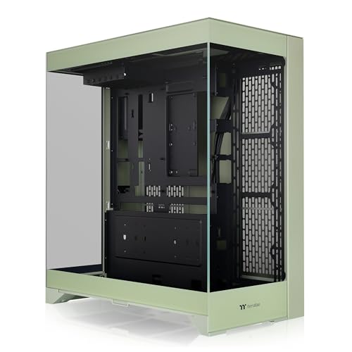 CTE E550 TG Matcha Green Mid Tower ATX Case; 3 Tempered Glass Panels; Hidden-Connector Motherboard Support; Three-Way VGA Installations; Dual Chamber