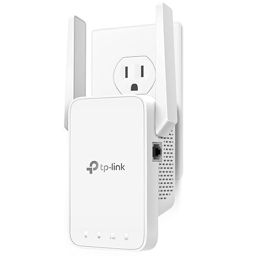 TP-Link AC1200 WiFi Extender, 2023 Engadget Best Budget Pick, 1.2Gbps Signal Booster for Home, Dual Band 5GHz/2.4GHz, Covers Up to 1500 Sq.ft and 30