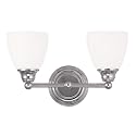 Livex Lighting 13662-05 Somerville 2-Light Bath Light, Chrome