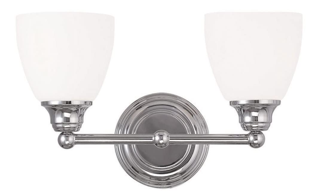 Livex Lighting 13662-05 Somerville 2-Light Bath Light, Chrome