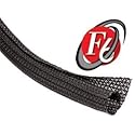 Techflex 1" F6 Split Sleeving 10 Ft. Black