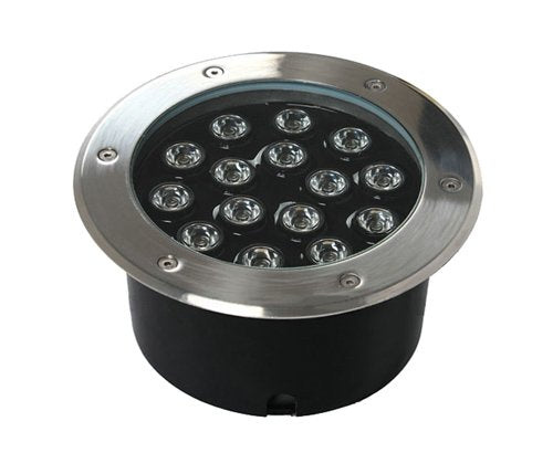 LUMINTURS 15W AC 120V LED RGB Color Change Outdoor Exterior Buried Spot Light Fixture Underground Flood Lamp Waterproof IP65