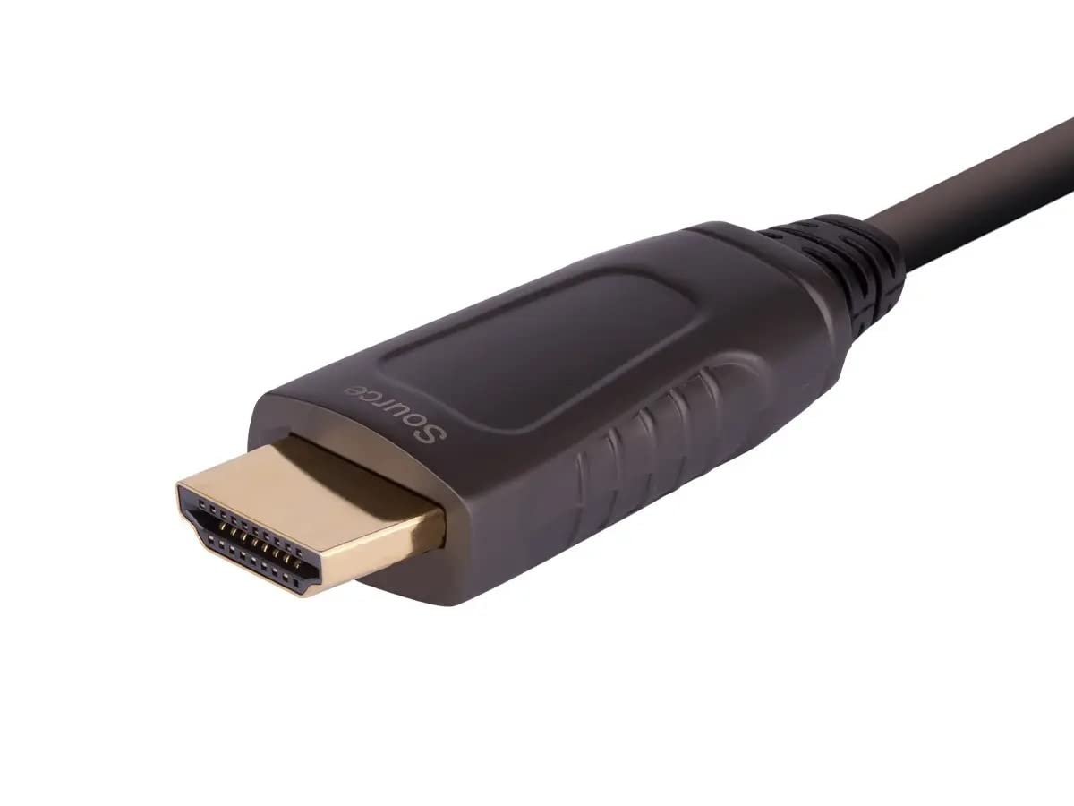 Monoprice 8K Ultra High Speed Fiber Optic Certified HDMI Cable - HDMI 2.1, 8K@60Hz, 4K@120Hz, 48Gbps, HDR, VRR, Active Optical Cable (AOC), 49ft