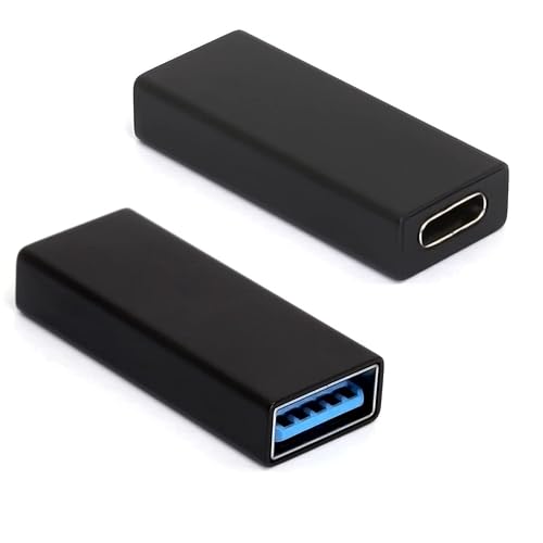 GLHONG USB Type C to USB 3.0 Adapter, USB-C Female to USB A Female Connector Compatible with Google Pixel, Huawei, Galaxy S20/S10/S9/S8 etc (2 Pack)