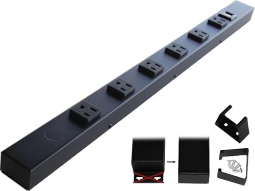 24” Hardwired Power Strip (NO Power Cord), 6 Horizontal Outlets (NOT Tamper Resistant), NO Ears (Without mounting tabs), 15A (NOT a 20 Amp Unit), USB