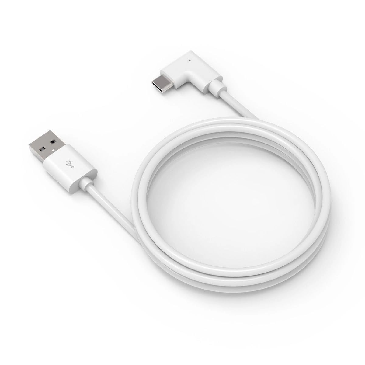 Compulocks 6ft Charge & Data USB-C to USB-C 90-Degree Cable Right Angle White