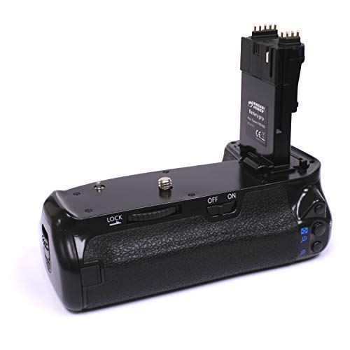 Wasabi Power BG-E14 Battery Grip for Canon LP-E6 and Canon EOS 70D, 80D, and 90D