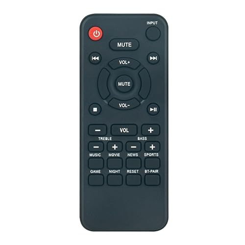 Replace Remote Control Compatible with Nakamichi Pro 2016 Tower Speakers Home Theater System