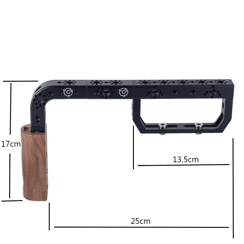 Universal Arri Positioning Top Handle Fixture Handle, Suitable for Camera Rabbit Cage Video Equipment Gimbal Stabilizer (Black)