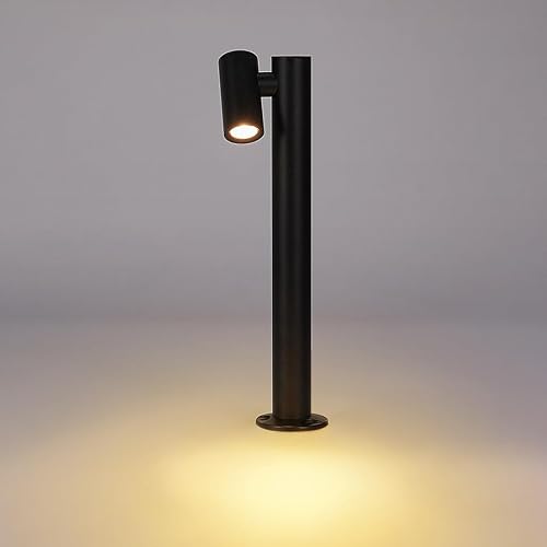 AILICIN Modern Pathway Lights Adjustable Angle Spotlight Post Lights Outdoor Path Lights LED 2700K Warm Light Walkway Lighting Landscape Sideway