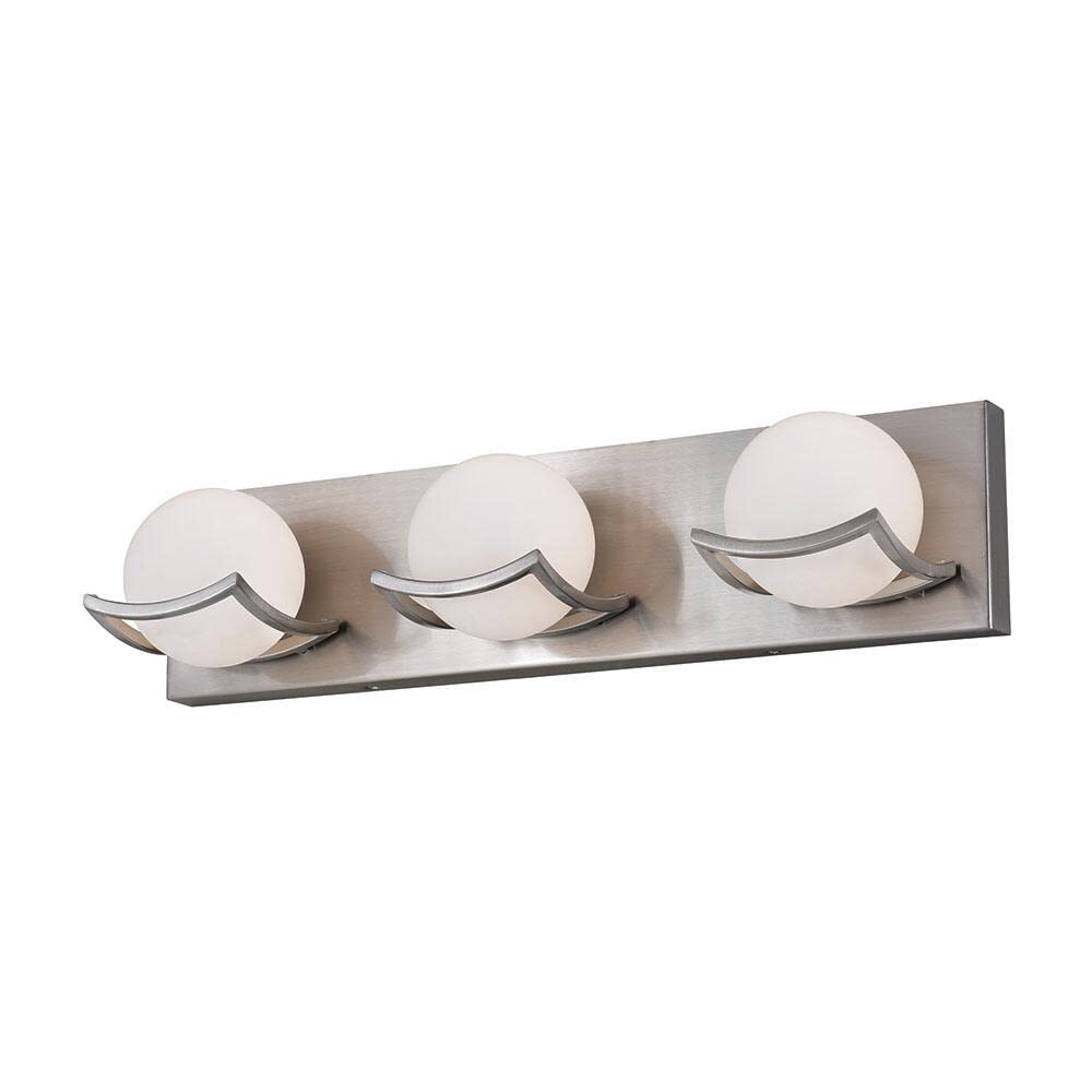 Patriot Lighting Trevor Satin Nickel 3-Light Vanity Light