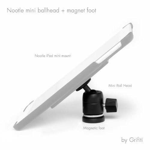 GRIFITI Nootle Magnetic Foot 1/4 20 Threaded Magnet Base for Mini Ball Head, Pan Heads, Camera, Phone Holders, Video Cameras, Phone Mounts, Projector