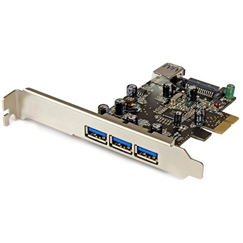StarTech 4-Port PCI Express USB 3.0 Card, 5Gbps (PEXUSB3S42)