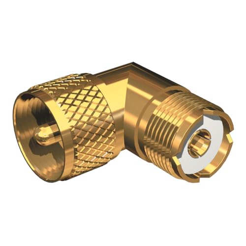 Shakespeare Right Angle Connector - PL-259 to SO-239 Adapter