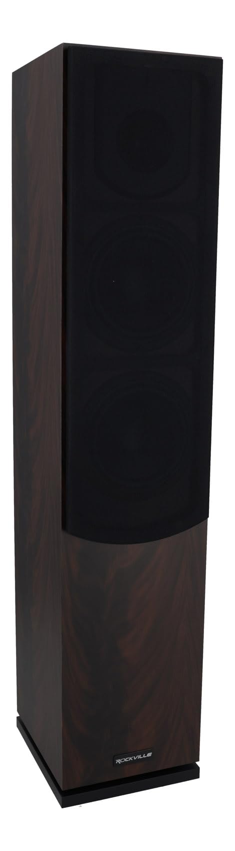Rockville Lux 658 Dark Wood Dual 6.5" Home Theater Stereo Tower Speaker, 160W RMS, 640W Peak, 8 Ohm, Silk Tweeter, MDF Audio Cabinet, 22Hz-20kHz