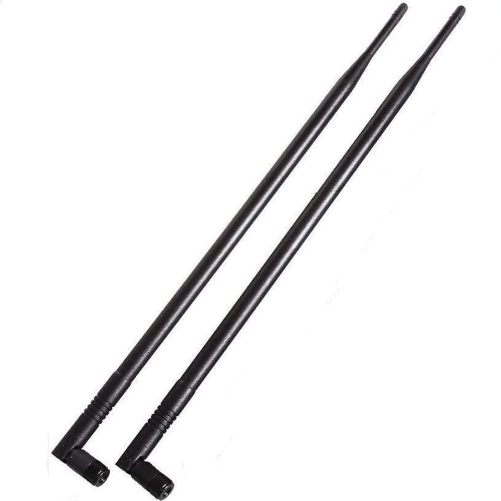 1.3ft 2x 10dBi WiFi Bluetooth Antenna 2.4GHz/5GHz/5.8GHz Tri-Band Omni Directional Antenna RP-SMA Male Long Range for Wireless Wi-Fi Router Network