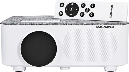 Magnavox MP603 Home Theater Projector with Bluetooth Wireless Technology and Suitcase Speaker | 1080p and 160" Display Supported | Compatible