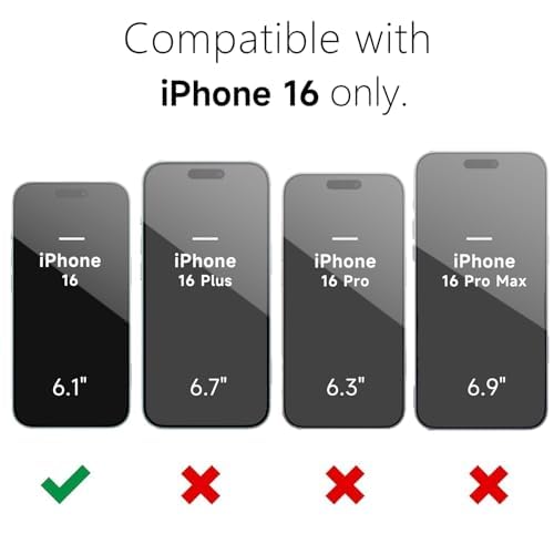 oakxco for iPhone 16 Case Clear Magnetic Compatible with Magsafe, Cute Thin Slim Transparent Non-Yellowing TPU Bumper, Shockproof Hard Shell & Soft