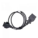 ahishfoneya SmartPro Cable - 3-Pin XLR, USB Type A Male-to-Female, Black, Indoor, 0.4 lbs, Chrysler, Dodge, Jeep Vehicles
