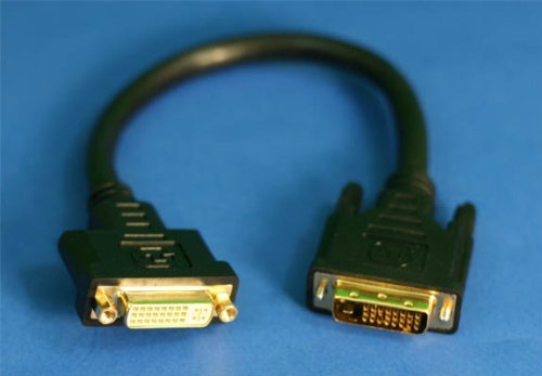PCCABLES.COM 1-Foot DVI-D Dual Link Monitor Extension Cable - M/F