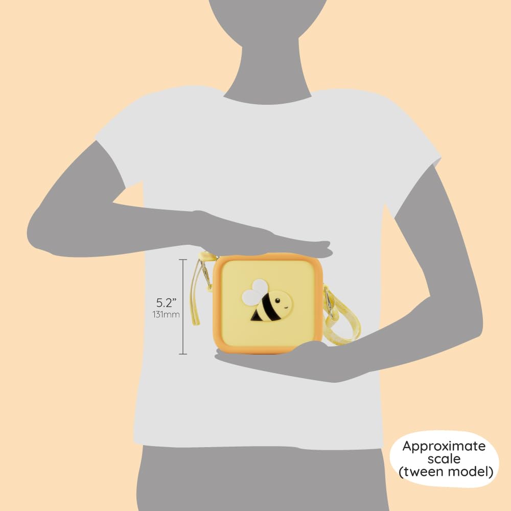 Kidamento kiimento Soft Silicone Camera Case - Durable and Adorably Stylish Bag - Promotes Comfort and Independence - Little Bee