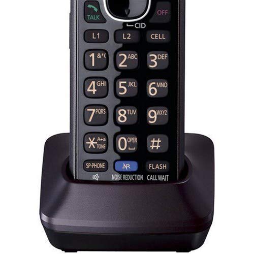 Panasonic KX-TGA950B New DECT 6.0 Plus Technology 2 Line Operation Caller ID 3-Way Conferencing Call Waiting Extra Handset for KX-TG95XX Series