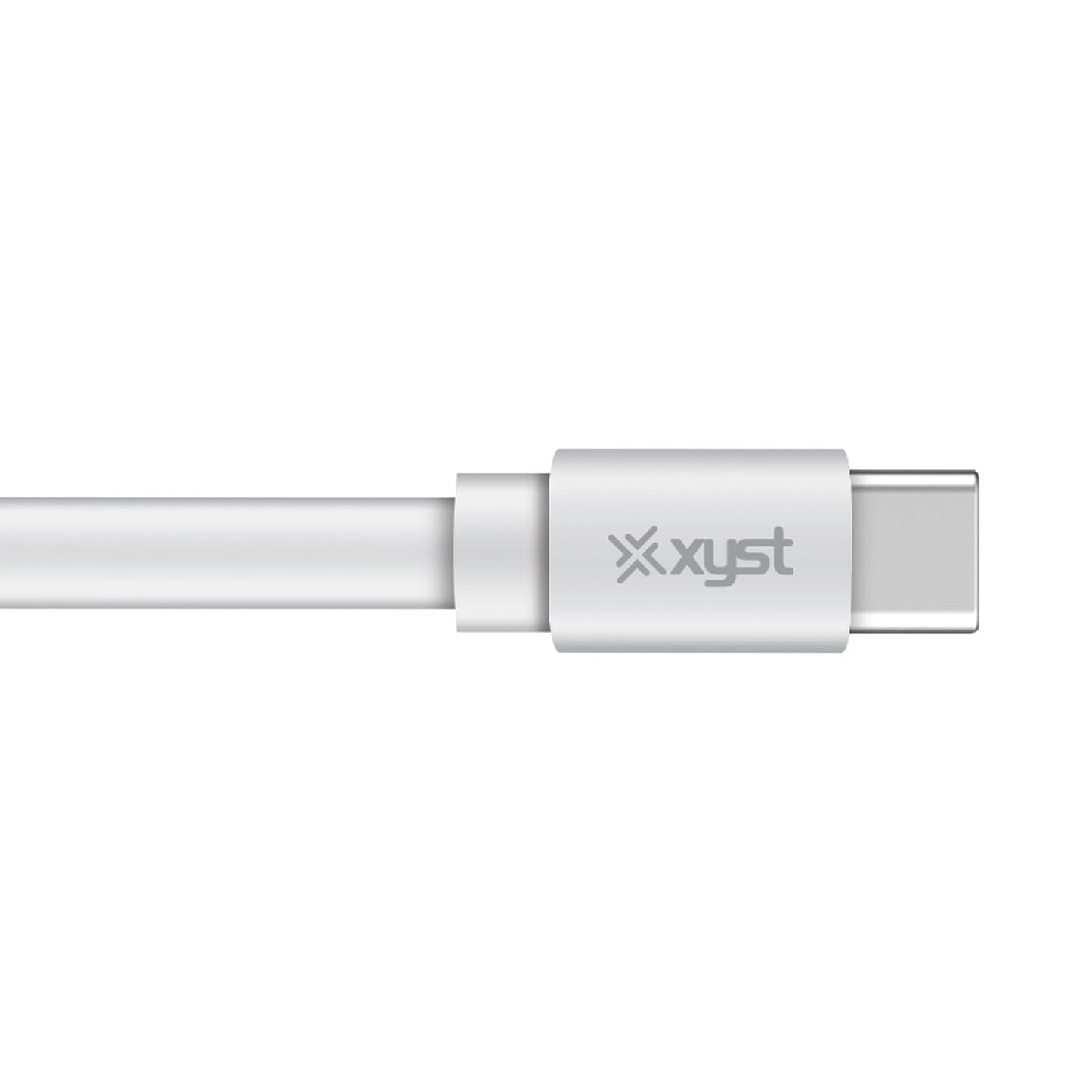 Xyst 4-Ft. Flat USB-C to USB-C Cable, White