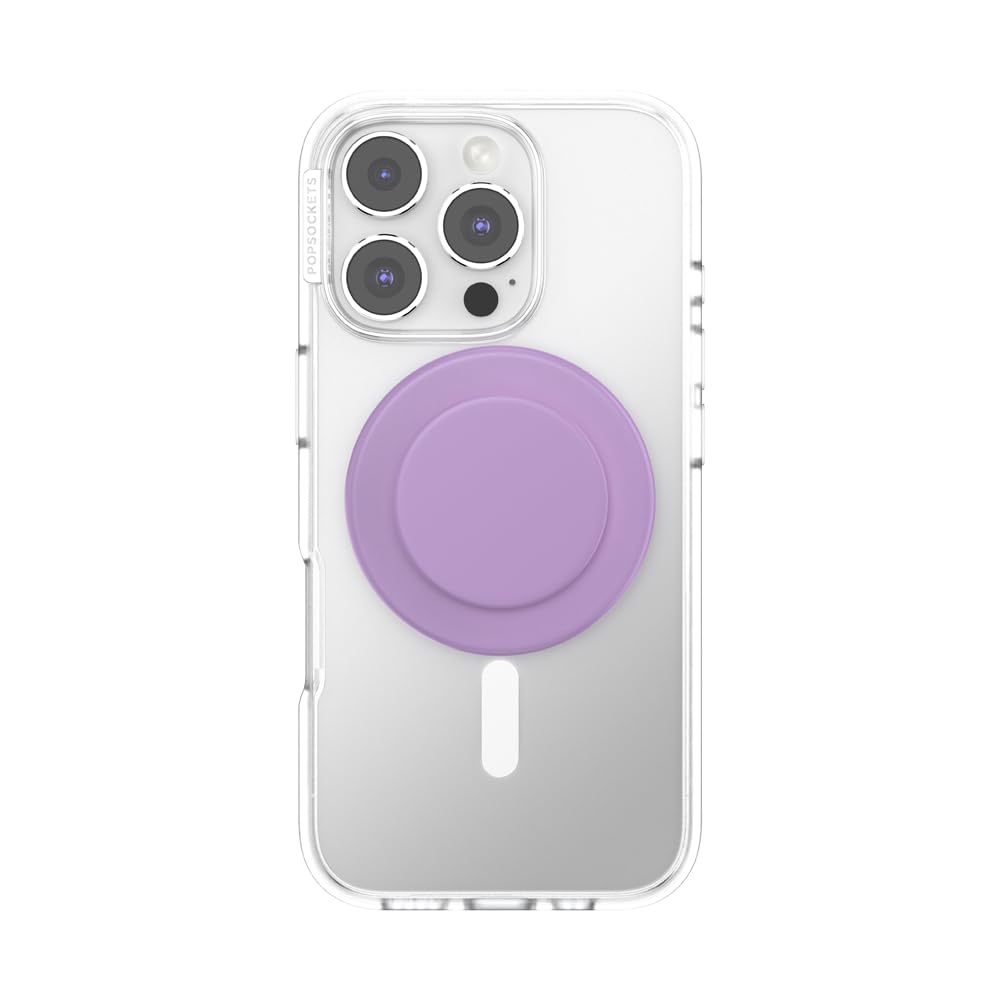 PopSockets Phone Grip for MagSafe, Magnetic Holder, Phone Stand, Purple - Wisteria
