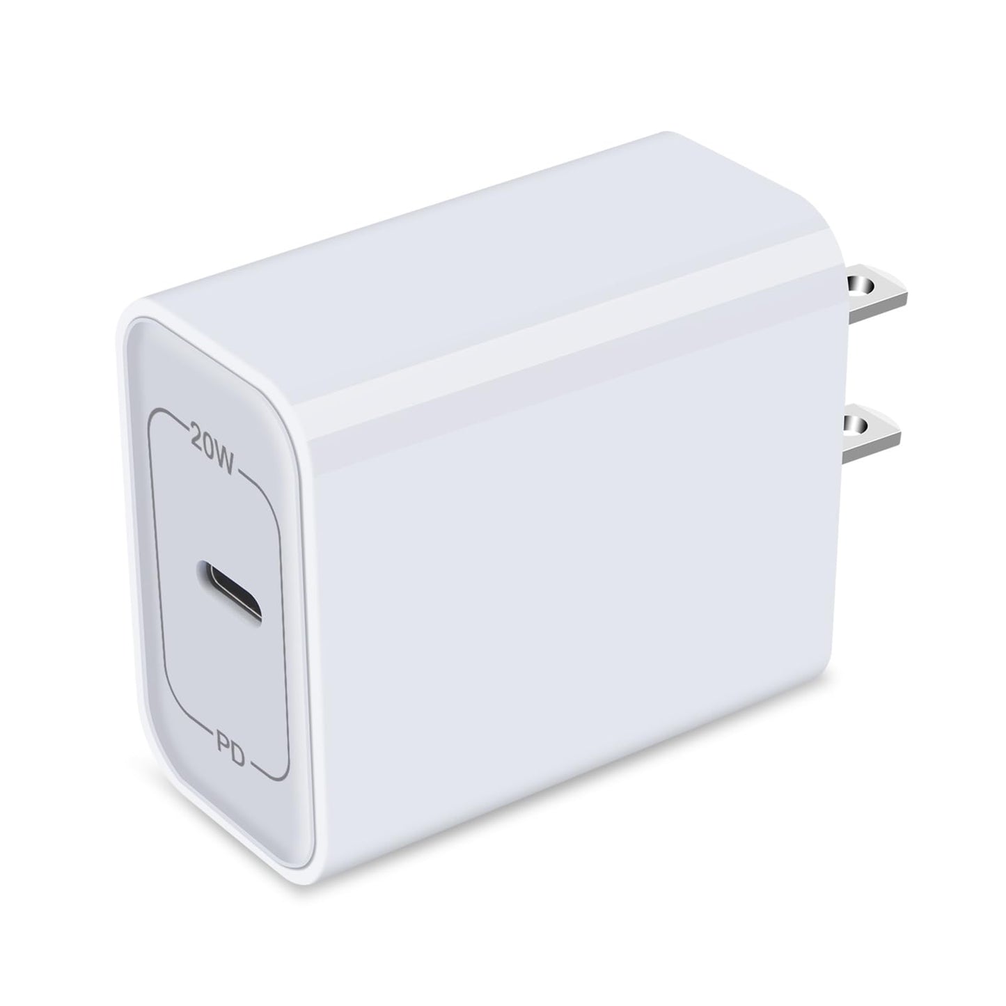 USB C Wall Charger Fast Charging Adapter for iPhone 17e/17 Pro Max/17 Air/16e/16 Pro Max/15Pro/15 Plus/14/13/12/SE, 20W PD 3.0 Quick Charger Block Box